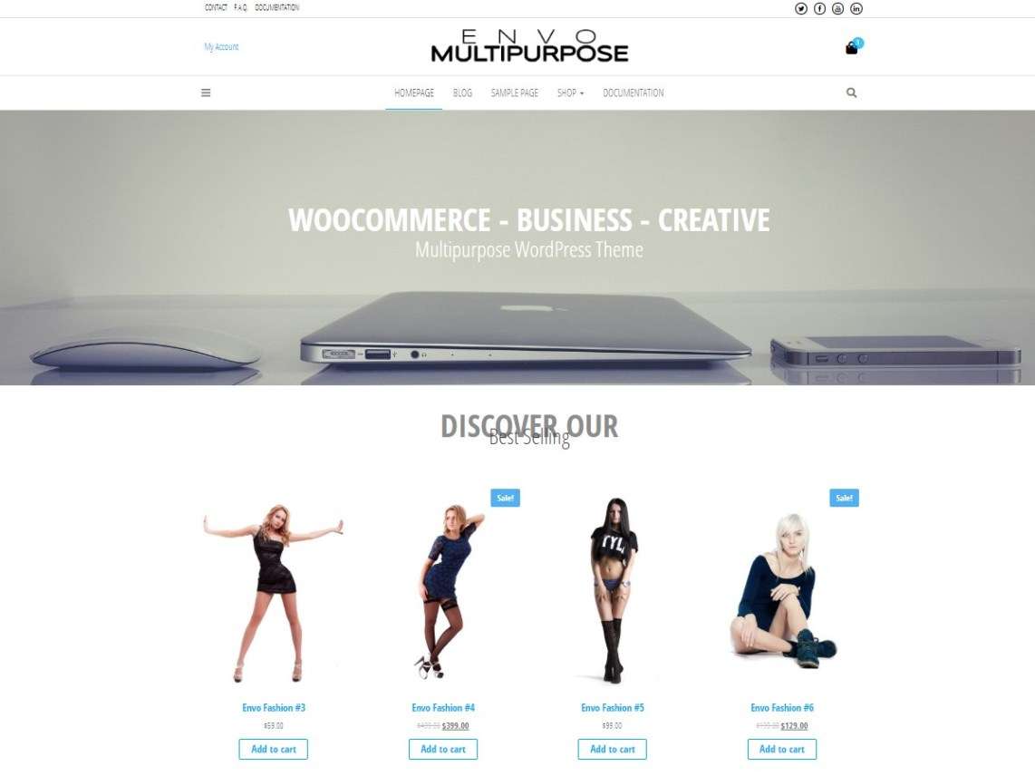 Sito web per negozio di abbigliamento